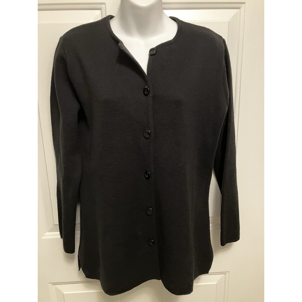 Lineamidas Women's‎ Made In Italy Merino Wool Blend Cardigan Sweater Small